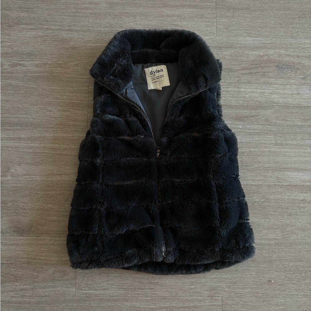 Dylan Grey Faux Fur Vest
